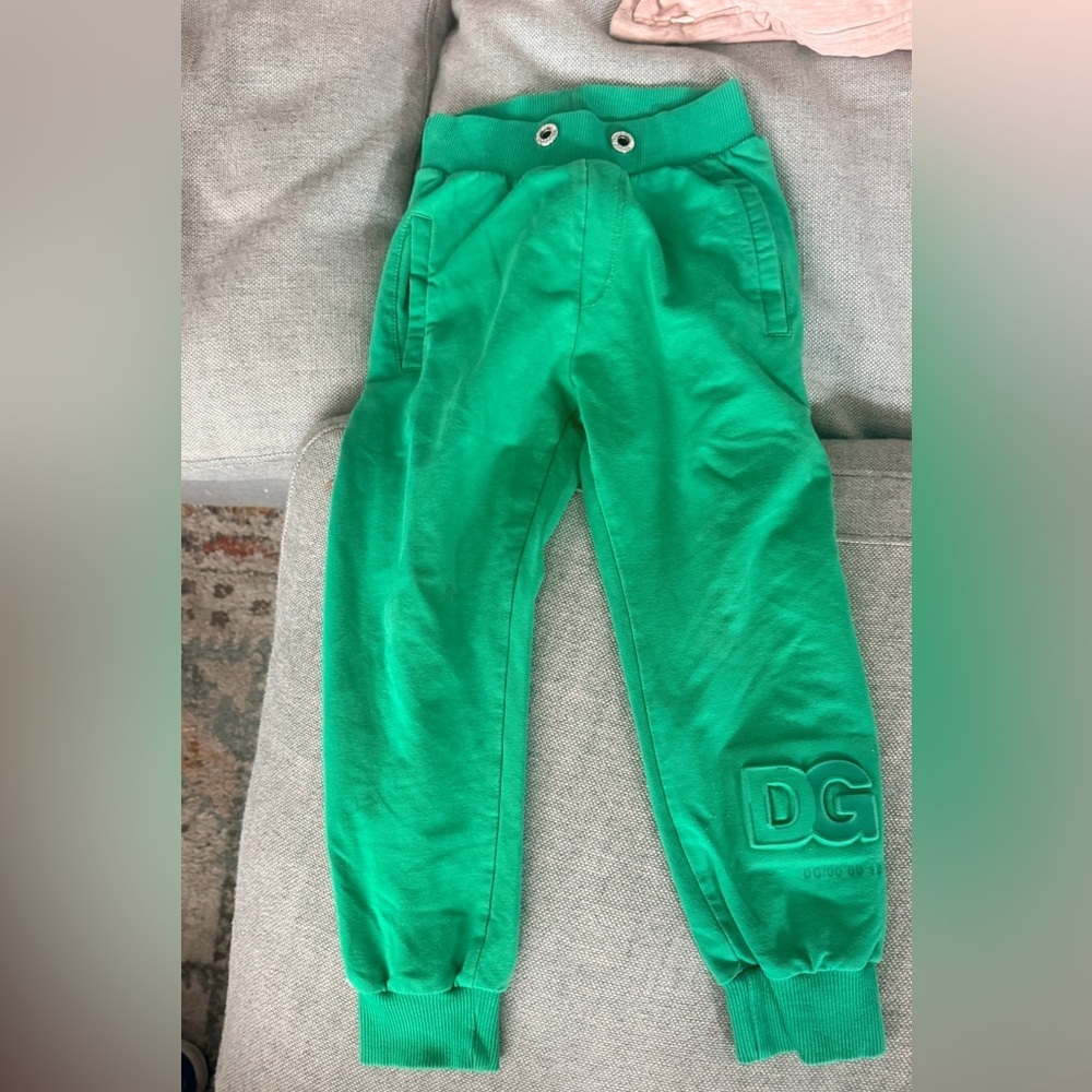 Dolce & Gabbana Kids Green Sweatpants in PLAY CONDITION